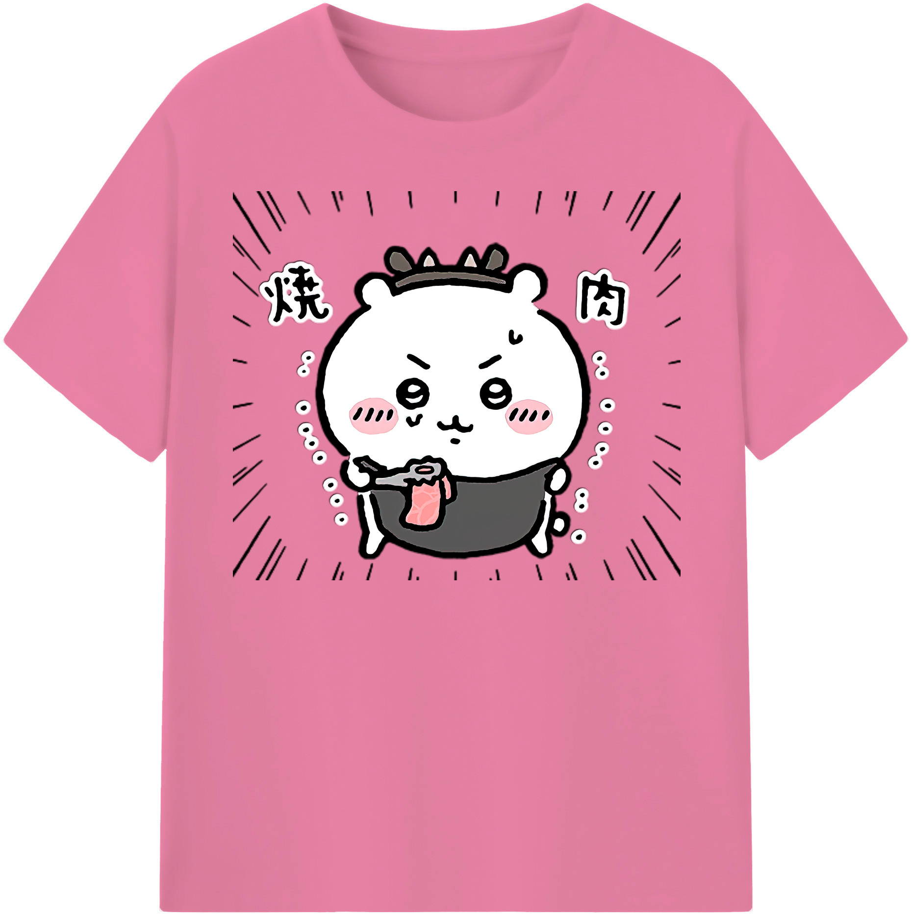 （画像用） ちいかわ ちいかわ Chii-kawa chiikawa 綿100％半袖Tシャツ（フロントプリント）